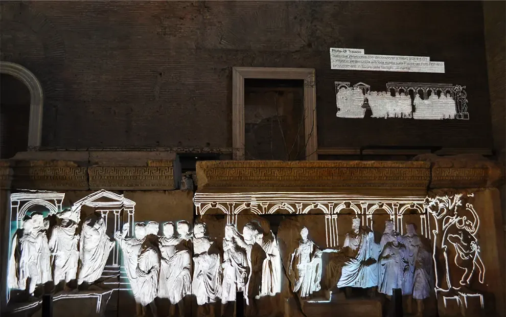 VideoMapping Pluteo Traianeo