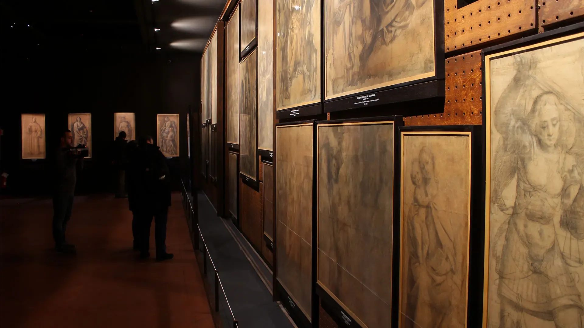 Interactive installation of Renaissance Cartoons