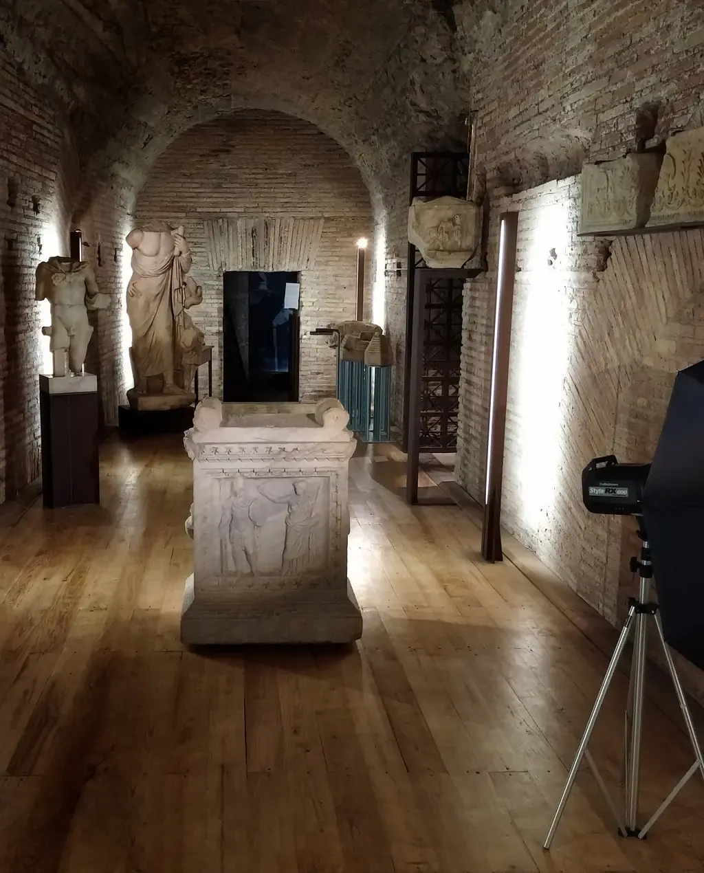 Reperti archeologici nella mostra