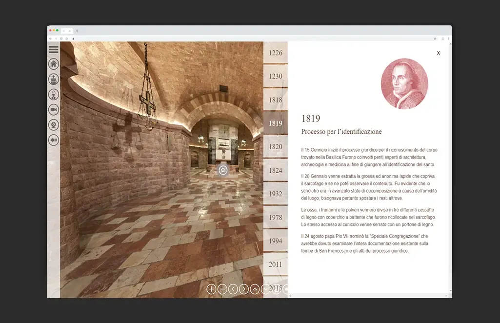 Tour virtuale della cripta di San Francisco