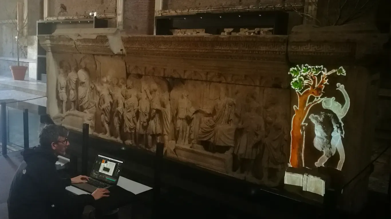 VideoMapping Pluteo Traianeo
