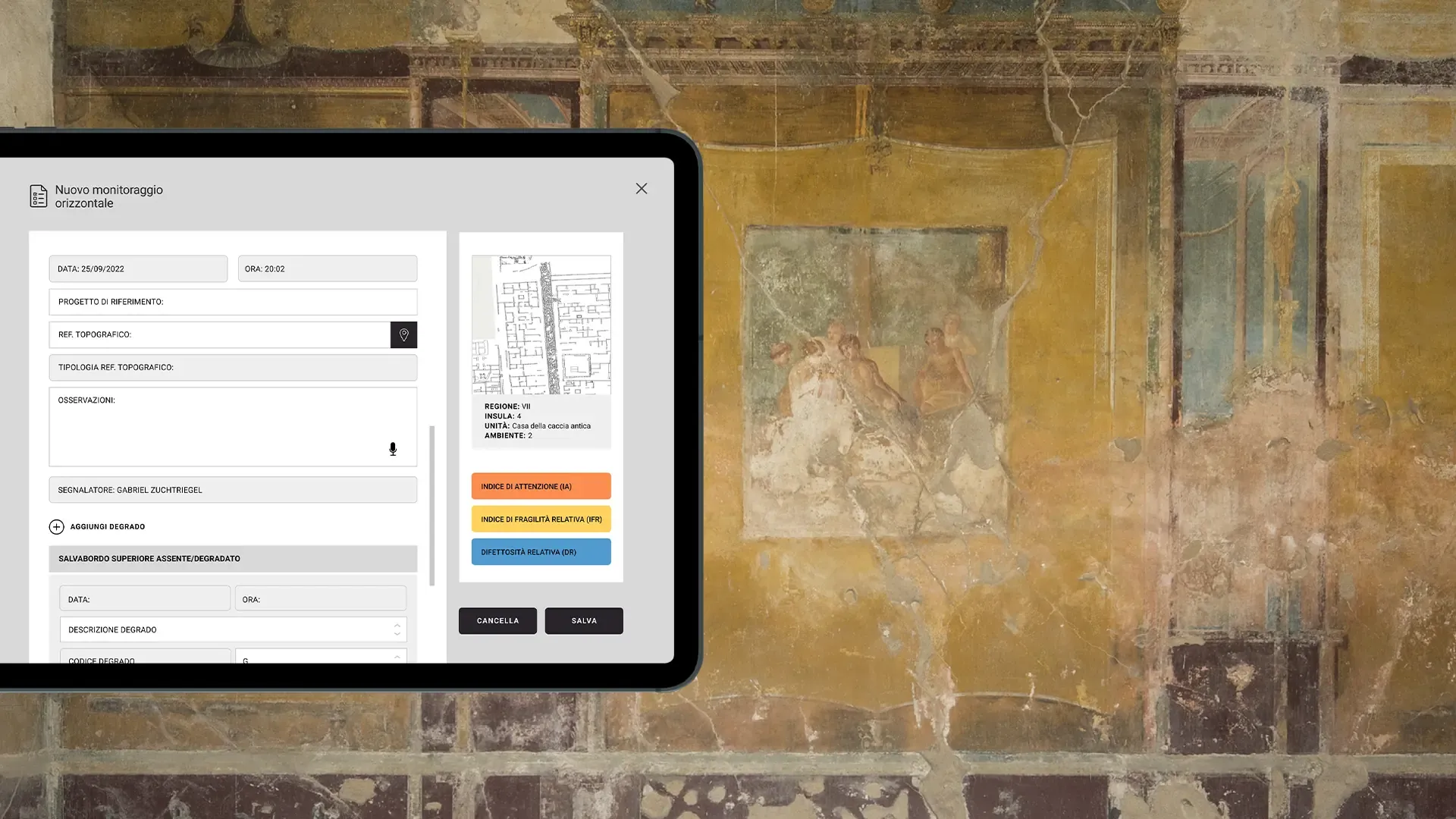 Sistema Monitoraggio Pompeii