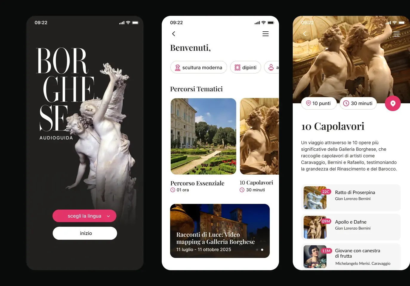App Audioguida per la Galleria Borghese